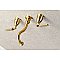 Kingston Brass KS3127KL Whitaker Two-Handle Wall Mount Bathroom Faucet, Brushed Brass