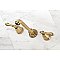 Kingston Brass KS7123AL 8-Inch Center Wall Mount Bathroom Faucet, Antique Brass