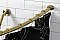 Kingston Brass CC3177 Edenscape 47"-60" Stainless Steel Adjustable Curved Shower Curtain Rod - Brushed Brass