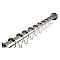 Kingston Brass SRK608 Edenscape 60"-72" Stainless Steel Adjustable Tension Shower Curtain Rod with Rings - Brushed Nickel