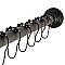 Kingston Brass SCC2715 Edenscape 60"-72" Stainless Steel Adjustable Tension Shower Curtain Rod with Rings - Oil Rubbed Bronze