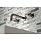 Kingston Brass KS8128CML Manhattan 2-Handle 8 in. Wall Mount Bathroom Faucet, Brushed Nickel