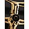 Kingston Brass KS269PB Kingston Tub Wall Mount Clawfoot Tub Faucet with Hand Shower, Polished Brass