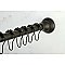 Kingston Brass KSR115 Edenscape 60"-72" Stainless Steel Adjustable Tension Shower Curtain Rod with Rings - Oil Rubbed Bronze
