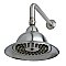 Kingston Brass K306C8CK Shower Scape 6" Bell-Shaped Brass Shower Head with 12" Shower Arm - Brushed Nickel