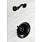 Kingston Brass KB3630AXSO Restoration Pressure Balanced Shower Faucet - Matte Black
