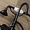 Kingston Brass AE11T0 Aqua Vintage Wall Mount Clawfoot Tub Faucet, Matte Black