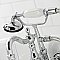 Kingston Brass CA1012T1 Heritage 3-3/8" Tub Wall Mount Clawfoot Tub Faucet with Hand Shower, Polished Chrome