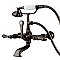 Kingston Brass CC541T5 Vintage 7-Inch Wall Mount Tub Faucet with Hand Shower, Oil Rubbed Bronze