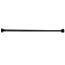 Kingston Brass SR110 Edenscape 60"-72" Stainless Steel Adjustable Tension Shower Curtain Rod with Decorative Flange - Matte Black
