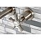 Kingston Brass KS8128NX Hamilton Two-Handle Wall Mount Bathroom Faucet, Brushed Nickel