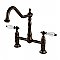 Kingston Brass KS1175WLL Wilshire Bridge Kitchen Faucet, Oil Rubbed Bronze