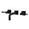 Kingston Brass KS6120DL Concord Two-Handle Wall Mount Bathroom Faucet, Matte Black