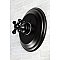 Kingston Brass KB3630AXSO Restoration Pressure Balanced Shower Faucet - Matte Black
