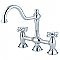 Kingston Brass KS3781AX Restoration Bridge Kitchen Faucet, Polished Chrome
