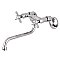 Kingston Brass KS115C Essex Two Handle Wall Mount Bathroom Faucet, Polished Chrome