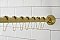 Kingston Brass SRK607 Edenscape 60"-72" Stainless Steel Adjustable Tension Shower Curtain Rod with Rings - Brushed Brass