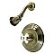 Kingston Brass KB3633PXSO Restoration Pressure Balanced Shower Faucet - Antique Brass