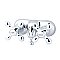 Kingston Brass CC48T1 Vintage 3-3/8-Inch Wall Mount Tub Faucet, Polished Chrome