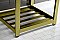 Kingston Brass VWP2522W8A7 Quadras 25-Inch Ceramic Console Sink (8-Inch, 3-Hole), White/Brushed Brass