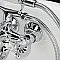 Kingston Brass KS225C Kingston Wall Mount Clawfoot Tub Faucet with Hand Shower, Polished Chrome