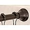 Kingston Brass KSR115 Edenscape 60"-72" Stainless Steel Adjustable Tension Shower Curtain Rod with Rings - Oil Rubbed Bronze