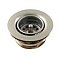 Kingston Brass K461BBN Tacoma Stainless Steel Bar Sink Duo Basket Strainer, Brushed Nickel