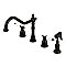 Kingston Brass KB1795BPLBS Bel-Air Widespread Kitchen Faucet with Brass Sprayer - Oil Rubbed Bronze