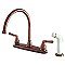Kingston Brass KB796 Magellan 8-Inch Centerset Kitchen Faucet, Antique Copper