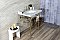 Kingston Brass LMS3022M8SQ7 Habsburg 30" Carrara Marble Console Sink with Brass Legs, Marble White/Brushed Brass