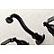 Kingston Brass KS3120KL Whitaker Two-Handle Wall Mount Bathroom Faucet, Matte Black