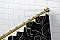 Kingston Brass SCC3117 Edenscape 60"-72" Stainless Steel Adjustable Tension Shower Curtain Rod with Rings - Brushed Brass
