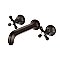 Kingston Brass KS4125AX Metropolitan 2-Handle Wall Mount Bathroom Faucet, Oil Rubbed Bronze