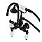 Kingston Brass AE9T0 Aqua Vintage Wall Mount Clawfoot Tub Faucet, Matte Black