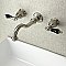 Kingston Brass KS3126PKL Duchess Two-Handle Wall Mount Bathroom Faucet, Polished Nickel