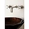 Kingston Brass KS8128ZX Millennium 2-Handle Wall Mount Bathroom Faucet, Brushed Nickel