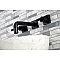 Kingston Brass KS6120CKL Kaiser Two-Handle Wall Mount Bathroom Faucet, Matte Black