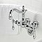 Kingston Brass CA1002T1 Heritage 3-3/8" Tub Wall Mount Clawfoot Tub Faucet, Polished Chrome